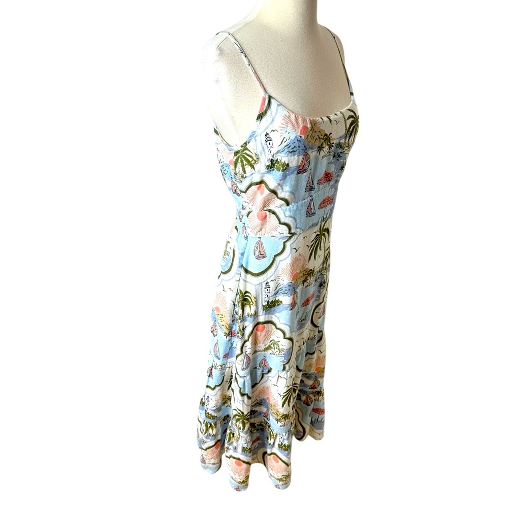 CYNTHIA ROWLEY NEW TROPICAL MAXI DRESS. - Picture 6 of 8